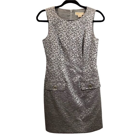 Michael Kors Sleeveless Dress in Silver - Picture 1 of 14